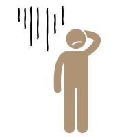悩んでいる人のイラスト